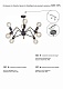 потолочная люстра vitaluce v4897-1/8pl