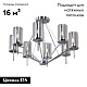 потолочная люстра vitaluce v3915/8