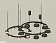 комплект подвесного светильника ambrella light techno ring xr92091100 (a9209x2, c9238, c9242, n8141, n8126)