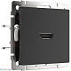 розетка hdmi werkel черный матовый 4690389157066 w1186008 a051601