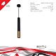 подвесной светильник reluce 16032-0.9-001il led5w bk+gd