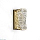 настенный светильник delight collection glissando 6005w/s gold/clear