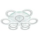 потолочная люстра escada menita 10270/9led bl