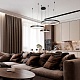 подвесная люстра led4u l8806-800-580-380 bk