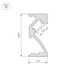 профиль arlight sl-bevel-w21-2000 anod black 043688
