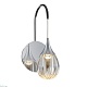 бра delight collection stilla mb24001004-1a chrome/clear