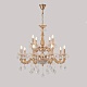 подвесная люстра crystal lux elizabeth sp8+4 brass