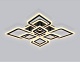 потолочная люстра ambrella light acrylica original fa8912