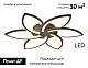 потолочная светодиодная люстра ambrella light acrylica original fa447
