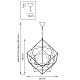 подвесная люстра lightstar gabbia 732267