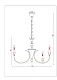 подвесная люстра arte lamp collinetta a4094lm-12pb