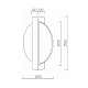 настенный светильник led4u l7366-2 bs