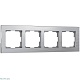 рамка на 4 поста werkel aluminium алюминий w0041706 4690389158070