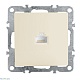 розетка компьютерная stekker эрна слоновая кость pst00-9107-02 39325