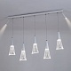 подвесная люстра led4u l7105-7 wт