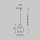 подвесной светильник modestyle ms.163.210 bs