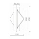 настенный светильник led4u l7367-2 bs