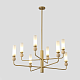 люстра на штанге crystal lux simply sp8 brass
