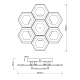 потолочная люстра escada hexagon 10204/7led