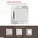 переключатель одноклавишный перекрестный arte milano 203.34-1.silver
