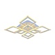 потолочная светодиодная люстра profit light 8464/4+4b wht