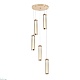 каскадная люстра indigo rilucente 11061/5p gold v000151l