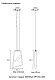 подвесной светодиодный светильник crystal lux marina sp10w led
