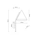 бра tk lighting 11089 cono beige a070965