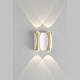 уличный настенный светильник crystal lux clt 022w2 wh-go 4000k