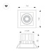 встраиваемый карданный светильник arlight ms-vortex-built-s140x140-30w day4000 (wh-wh, 30 deg, 230v) (ip20 металл) 057923