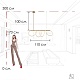 подвесной светильник loft it thread 10388p/a brass