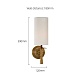 бра delight collection mt8865-1w brass