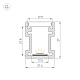 профиль arlight floor22-h27-2000 anod (алюминий) 060246