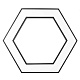 подвесной светодиодный cветильник geometria эра hexagon spo-123-b-40k-045 45вт 4000к черный б0050555