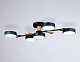 потолочная люстра ambrella light linetech fl4835
