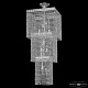 каскадная люстра bohemia ivele crystal 83302/40iv-100 ni