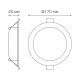 встраиваемый светильник gauss elementary downlight 997420218