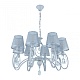 подвесная люстра arte milano 347203/8 wt+sl