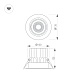 встраиваемый светильник arlight ms-vortex-built-r135-30w warm3000 (wh-wh, 17 deg, 230v) 056568