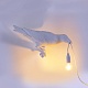 настенный светильник bird lamp white looking right seletti
