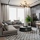 люстра на штанге escada desire 10165/12pl copper