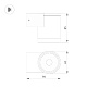 уличный настенный светильник arlight lgd-ray-wall-r65-9w warm3000 (gr, 23 deg, 230v) 038153