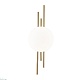 настенный светодиодный светильник indigo astro 14007/1w brass v000044l