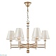 подвесная люстра crystal lux flavio sp6 gold