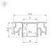 профиль arlight stretch-32-ceil-center-2000 black 055208