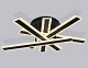 потолочная люстра ambrella light acrylica original fa8906