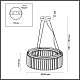 подвесная люстра odeon light classic vassa 4987/6