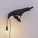 настенный светильник bird black looking left seletti