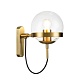 бра indigo faccetta 13005/1w bronze v000108