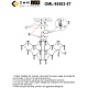 потолочная люстра omnilux сocullo oml-95503-57